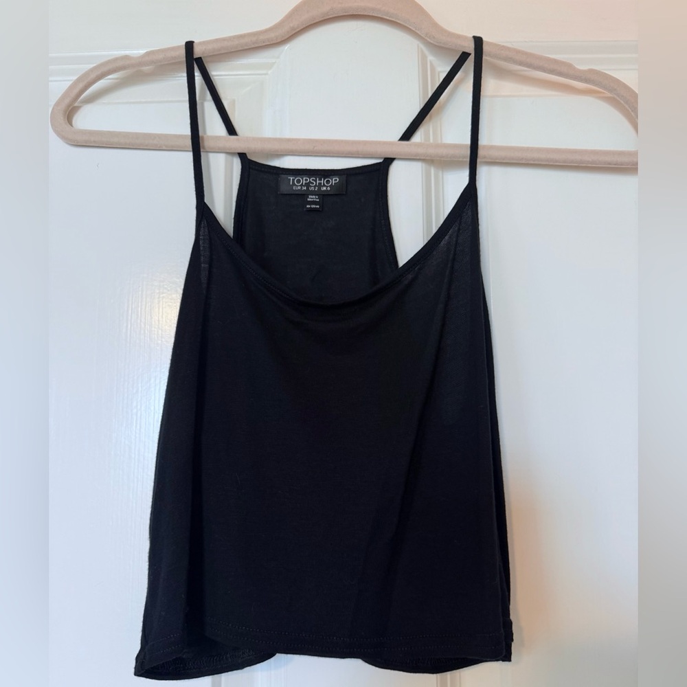 Topshop Black Spaghetti-Strap Cami